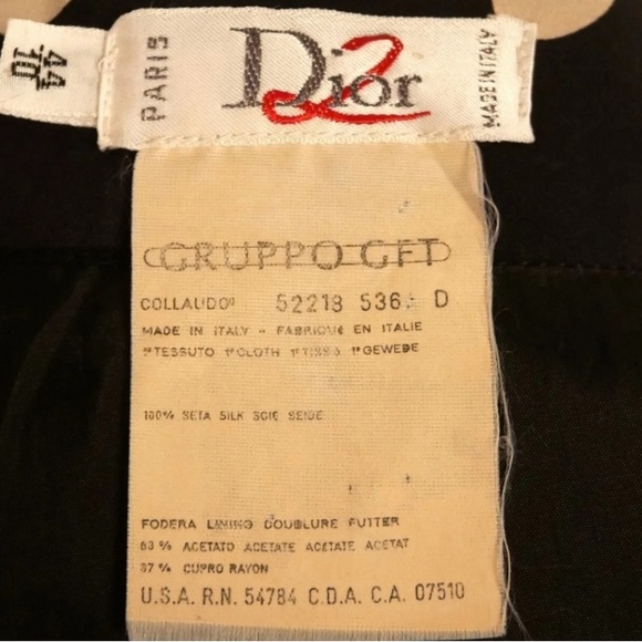 Rare Vintage 1980s Dior Peplum Dress - Picture 5 of 5